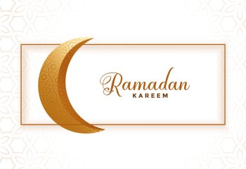 moon decoration banner for ramadan kareem festival